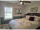 Cozy bedroom with a comfortable bed, stylish mirror, and ample natural light at 4525 E Desert View Dr, Phoenix, AZ 85044