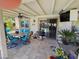 Comfortable covered patio with an outdoor dining area and access to the backyard pool at 4525 E Desert View Dr, Phoenix, AZ 85044