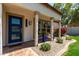 Welcoming front entryway with desert landscaping, blue accents, and a charming facade creating a warm first impression at 4525 E Desert View Dr, Phoenix, AZ 85044
