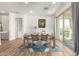 Open dining space filled with natural light showcases modern decor and patio access at 5100 E Rancho Paloma Dr # 2078, Cave Creek, AZ 85331