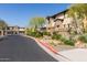 Rancho North community entrance featuring lush desert landscaping and stone signage at 5100 E Rancho Paloma Dr # 2078, Cave Creek, AZ 85331