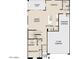 Detailed first floor plan showing kitchen, great room, and bedrooms at 5535 S 240Th Ln, Buckeye, AZ 85326