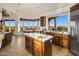 Spacious kitchen with stainless appliances and picturesque views from every window at 6001 E Restin Rd, Cave Creek, AZ 85331