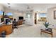 Bright home office featuring a built-in desk, comfortable window seating, and scenic views at 6001 E Restin Rd, Cave Creek, AZ 85331