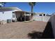 Spacious backyard with gravel and covered patio area at 625 W Mckellips Rd # 279, Mesa, AZ 85201