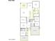 Detailed floor plan showing layout of this open-concept home including bedrooms, bathrooms, kitchen, and garage at 1336 E Cherrywood Pl, Chandler, AZ 85249