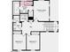 Second floor layout showing the main suite, bedrooms, bathrooms, laundry, and hall at 14604 W Sand Hills Rd, Surprise, AZ 85387
