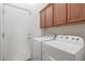 Laundry room featuring modern washer and dryer at 17696 N 168Th Dr, Surprise, AZ 85374