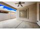 Covered patio with concrete flooring and views of the backyard at 19245 W Pasadena Ave, Litchfield Park, AZ 85340