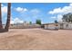 Level backyard with an external structure and plenty of potential for customization at 311 N Henkel --, Mesa, AZ 85201
