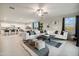Spacious open-concept living room with neutral décor and abundant natural light at 46395 W Lander Ln, Maricopa, AZ 85139
