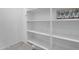 Well-lit pantry featuring white walls, multiple shelves and luxury vinyl flooring at 13553 N 141St Ln, Surprise, AZ 85379