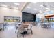 Large ballroom featuring tables, chairs, windows, and a small stage area at 17244 W West Wind Dr, Surprise, AZ 85387