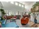Bright living room with high ceilings, ample light, and modern decor at 2024 E Taurus Pl, Chandler, AZ 85249
