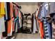 Walk in closet with shelving and plentiful hanging space for clothes and shoes at 2324 E Cortez St, Phoenix, AZ 85028