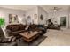 Inviting living area features a large sofa, arched doorway, and stylish decor at 2324 E Cortez St, Phoenix, AZ 85028