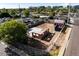 Aerial shot of a lot under construction with a shed at 2546 E Roma Ave, Phoenix, AZ 85016