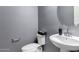 Bathroom featuring white fixtures and gray walls at 25627 N 163Rd Dr, Surprise, AZ 85387