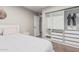 Cozy bedroom featuring plush carpet, built-in storage, and a calming ambiance for restful nights at 2726 E Hale St, Mesa, AZ 85213