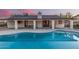 Private pool with a spacious patio and well-maintained landscaping, ideal for relaxation at 2726 E Hale St, Mesa, AZ 85213
