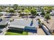 Bird's eye view of home and surrounding neighborhood with mature trees at 3138 N 82Nd Pl, Scottsdale, AZ 85251