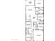 Detailed floor plan featuring 5 bedrooms, 3 bathrooms, kitchen, and 2 car garage at 46431 W Lander Ln, Maricopa, AZ 85139