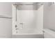 Clean and modern bathroom shower with updated fixtures and bright lighting at 6033 S 19Th Pl, Phoenix, AZ 85042