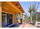 Inviting patio with desert landscaping, shade and access to outdoor grill at 6831 S Coral Gable Dr, Chandler, AZ 85249