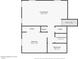 Floorplan shows a living room, stairs, closets, a bedroom, a laundry room, and a bathroom at 7633 W Kristal Way, Glendale, AZ 85308