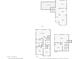 Detailed floor plan showcasing the layout of the home's first and second floors, with basement included at 7633 W Kristal Way, Glendale, AZ 85308