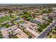 Stunning neighborhood featuring mature landscaping, sport court, pool, circular driveways and three car garages at 3356 E Vallejo Ct, Gilbert, AZ 85298