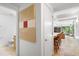 Hallway featuring modern art leading to a bright living space at 7131 E Rancho Vista Dr # 1008, Scottsdale, AZ 85251