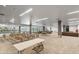 Large meeting and social area featuring views of the pool and workout room at 7131 E Rancho Vista Dr # 1008, Scottsdale, AZ 85251