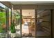 Comfortable outdoor patio area easily accessible through glass sliding doors offers additional seating at 7131 E Rancho Vista Dr # 1008, Scottsdale, AZ 85251