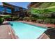 The community features a lovely pool area with ample seating at 7131 E Rancho Vista Dr # 1008, Scottsdale, AZ 85251