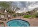 Community hot tub and lounging area for relaxation and enjoyment of residents at 7445 E Eagle Crest Dr # 1015, Mesa, AZ 85207