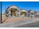 View of home under construction with scaffolding and building materials at 14723 N 73Rd Dr, Peoria, AZ 85381