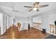 Spacious loft area with hardwood floors and a bright atmosphere at 11225 E Sylvan Ave, Mesa, AZ 85212