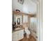 Cozy bathroom with a shower over the tub, tile flooring, and granite countertop vanity at 1350 E Racine Dr, Casa Grande, AZ 85122
