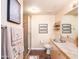 Stylish bathroom featuring modern fixtures, a tiled shower, and decorative towels for a spa-like feel at 18416 N Cave Creek Rd # 3050, Phoenix, AZ 85032
