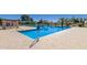 Large community pool with covered seating areas and well-maintained landscaping at 2239 S Cottonwood --, Mesa, AZ 85202