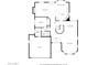 Detailed first floor plan showcasing living spaces, kitchen, bedrooms, and garage layout at 2239 S Cottonwood --, Mesa, AZ 85202