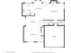 First floor floorplan rendering featuring living, dining, kitchen, and garage areas at 2305 E Millbrae Ct, Gilbert, AZ 85234