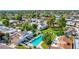 Aerial perspective reveals houses and a private swimming pool at 3029 W Sierra St, Phoenix, AZ 85029