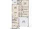 Detailed floor plan showing the layout of a three bedroom home with open living spaces at 36354 W San Clemente Ave, Maricopa, AZ 85138