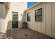 Private backyard patio featuring modern design and lush landscaping at 4007 N 34Th St, Phoenix, AZ 85018