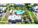 An aerial view of the community pool, and surrounding landscape at 5742 N 43Rd Dr, Glendale, AZ 85301