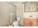Standard bathroom with a shower and single sink vanity at 5742 N 43Rd Dr, Glendale, AZ 85301