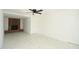 Bright living room featuring a fireplace and marble tile flooring at 6813 W Sherri Jean Ln, Peoria, AZ 85382