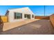New construction backyard with dirt and block wall. Ready for personalization! at 21278 N 272Nd Ave, Buckeye, AZ 85396
